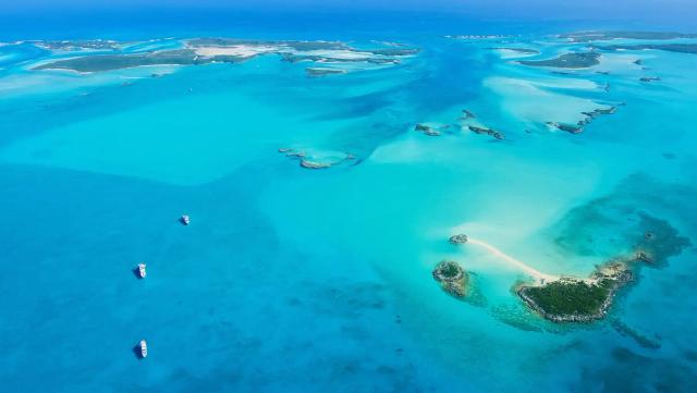 Aerial view of beach