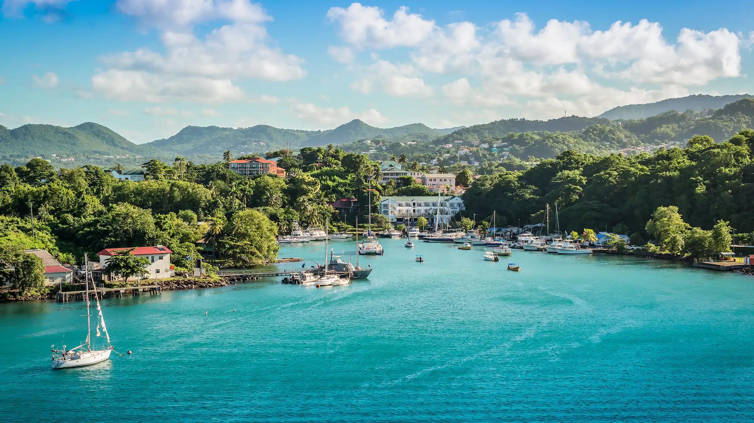 Port view of Castries