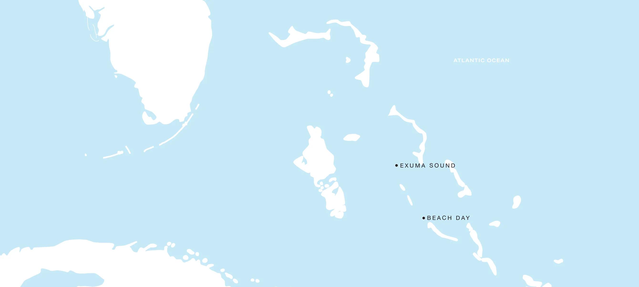 Bahamas region map