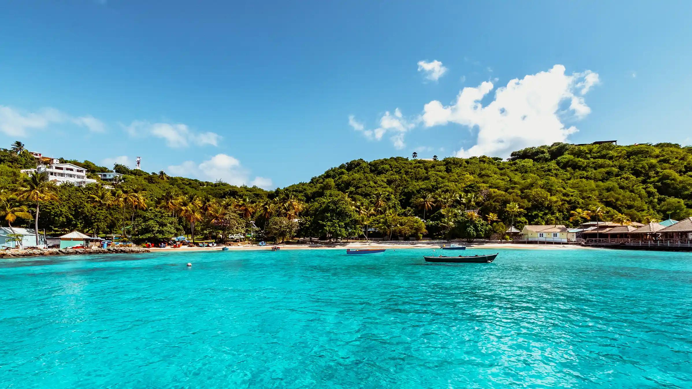 view of bay in Nevis