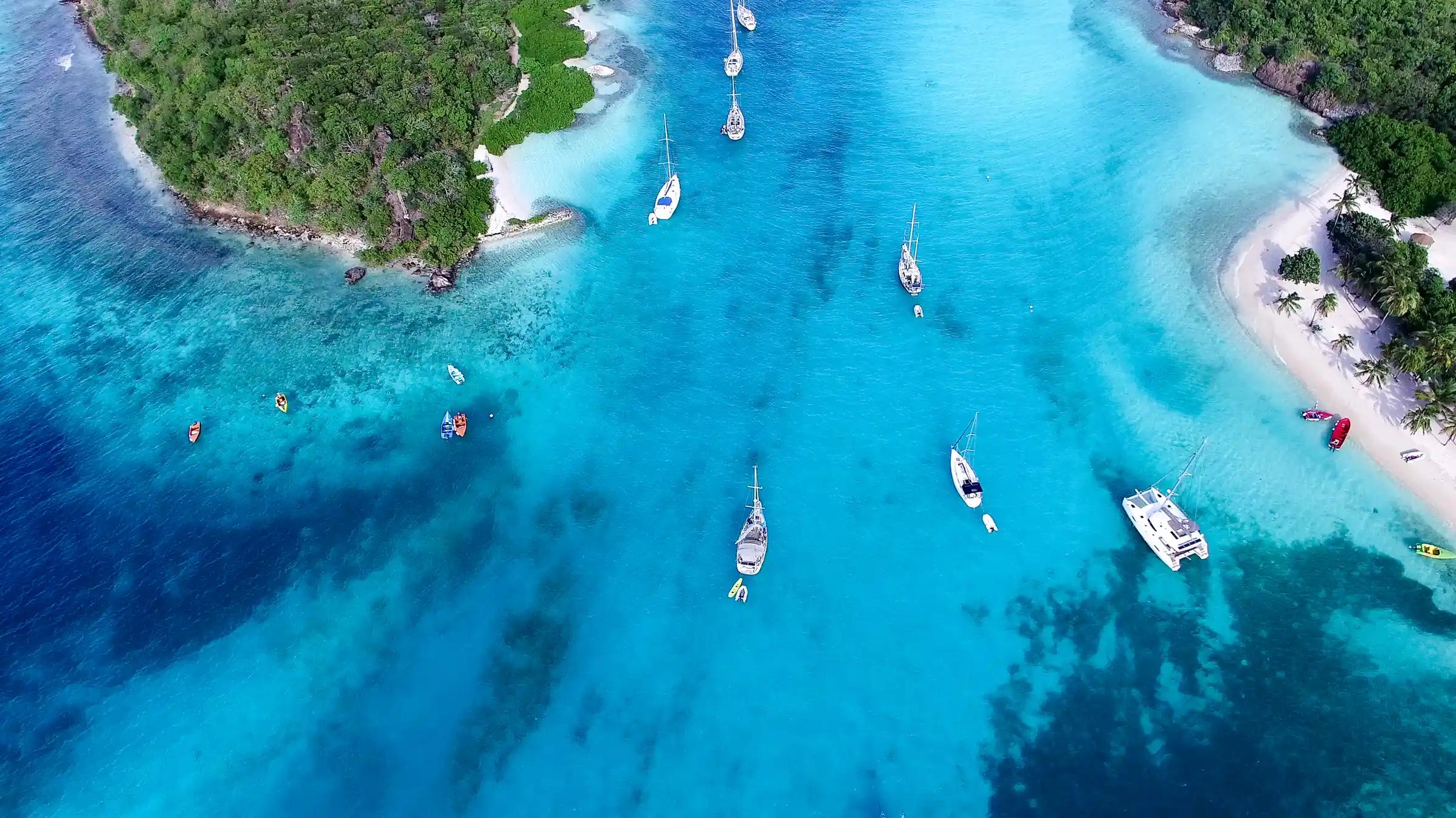 Aerial view of Grenada