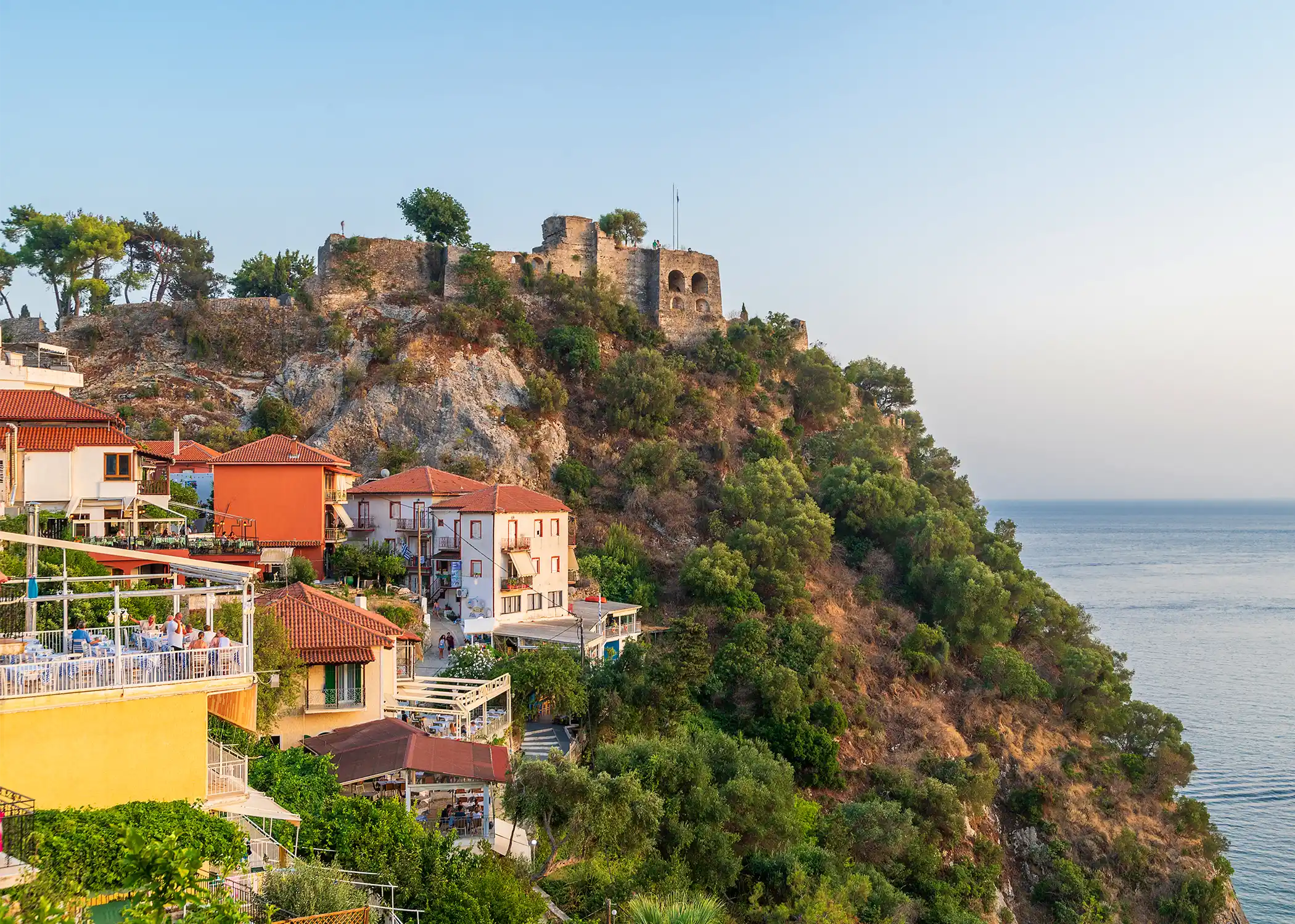 Parga Greece coastal town.