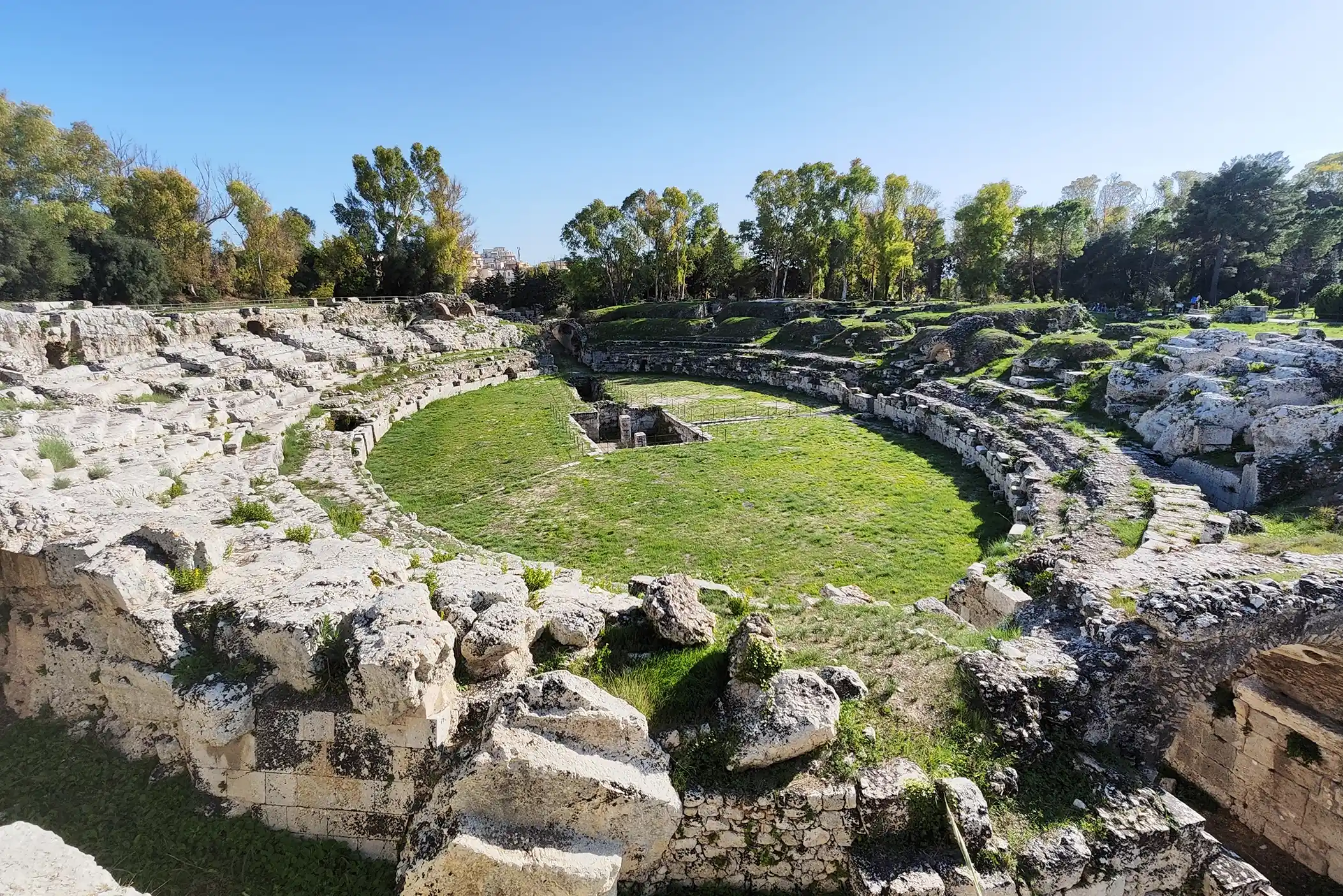 Aerial view of Syracusa, Sicily, Italy