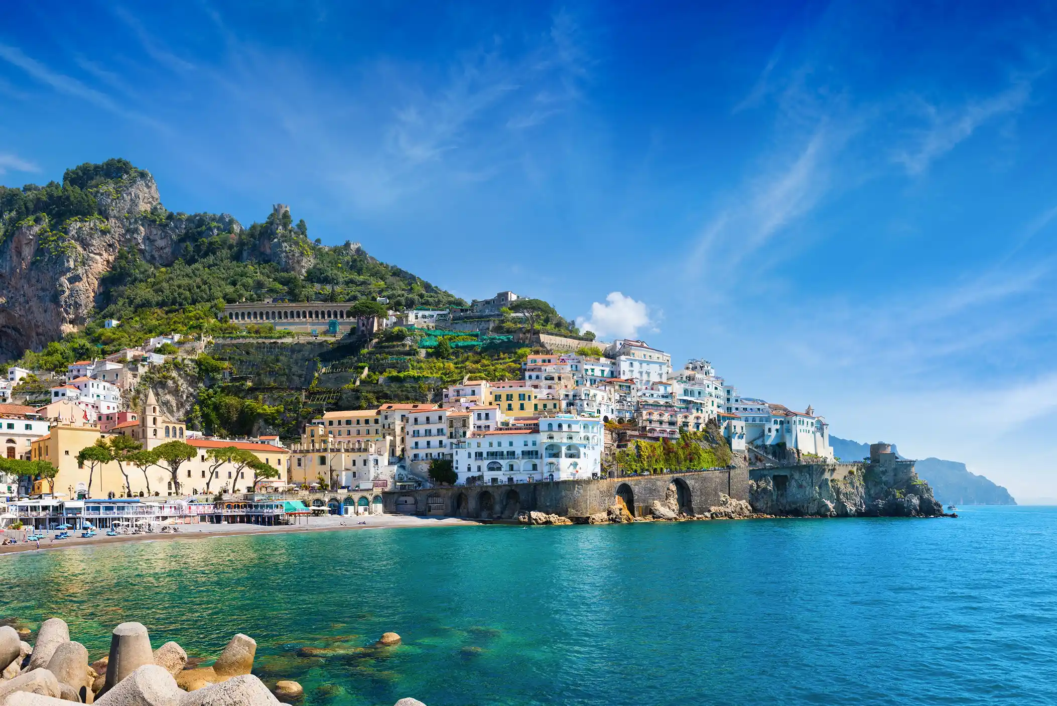 Coastal view of Amalfi, Italy