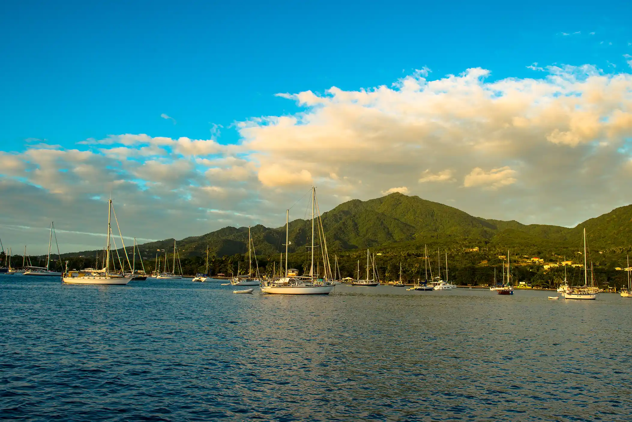 Port view of Portsmouth, Dominica